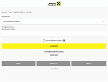 Tablet Screenshot of banking.raiffeisen.at
